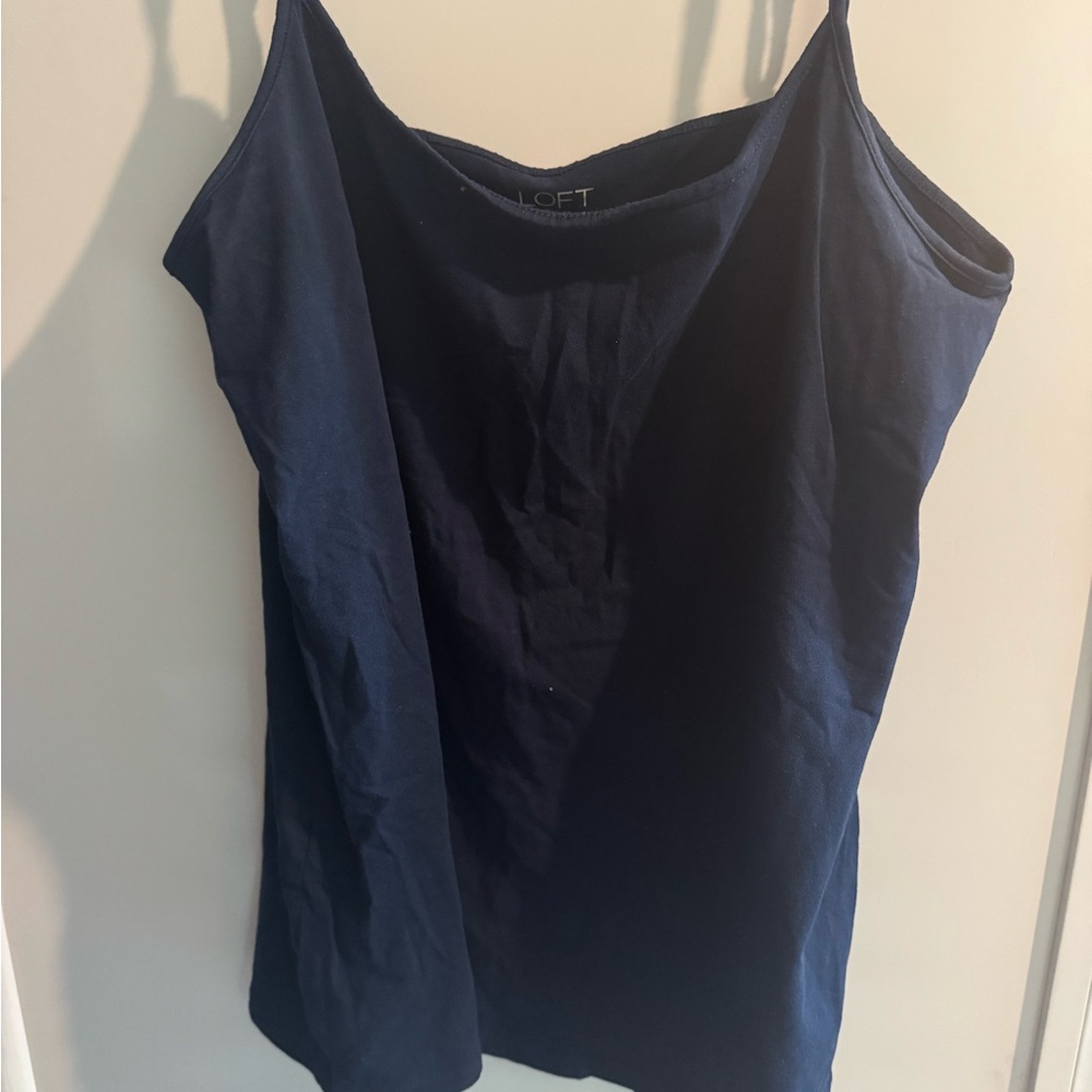 LOFT Blue Sleeveless Camisole Chemise